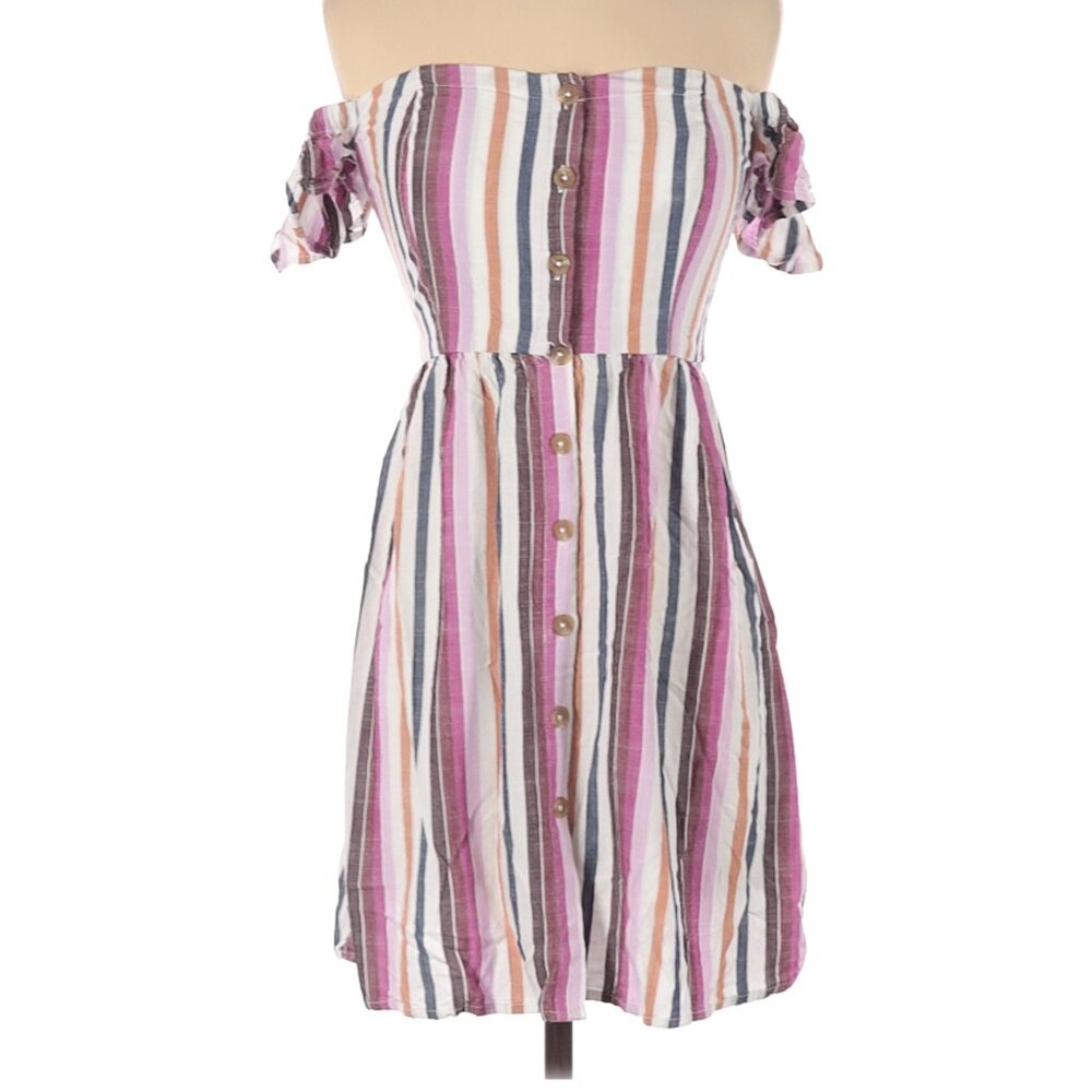 Aeropostale Purple Striped Dress